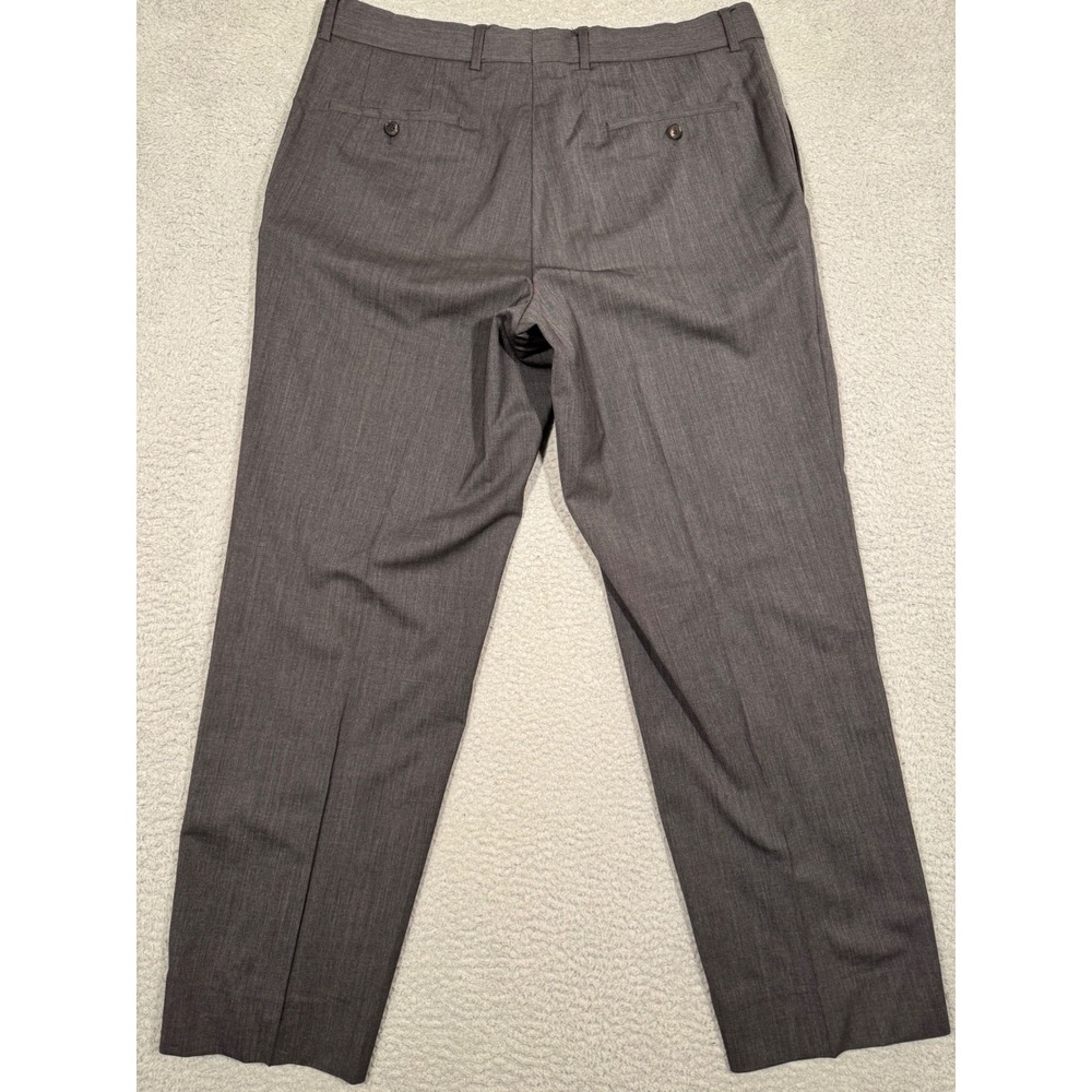 Hugo Boss James Brown US Mens 36R Charcoal Grey Virgin Wool Blend Dress Pants - Picture 6 of 6